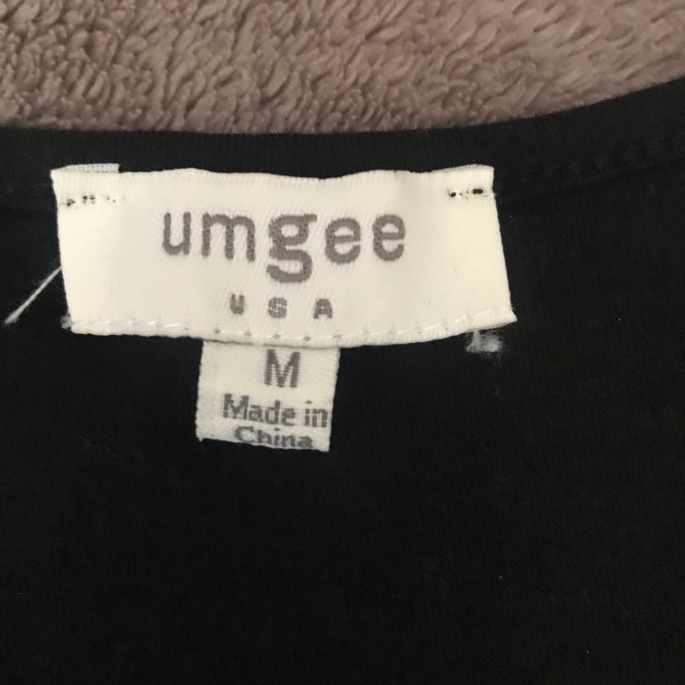 UMGEE-Black Lace Hem Tank Top size M - Picture 4 of 8